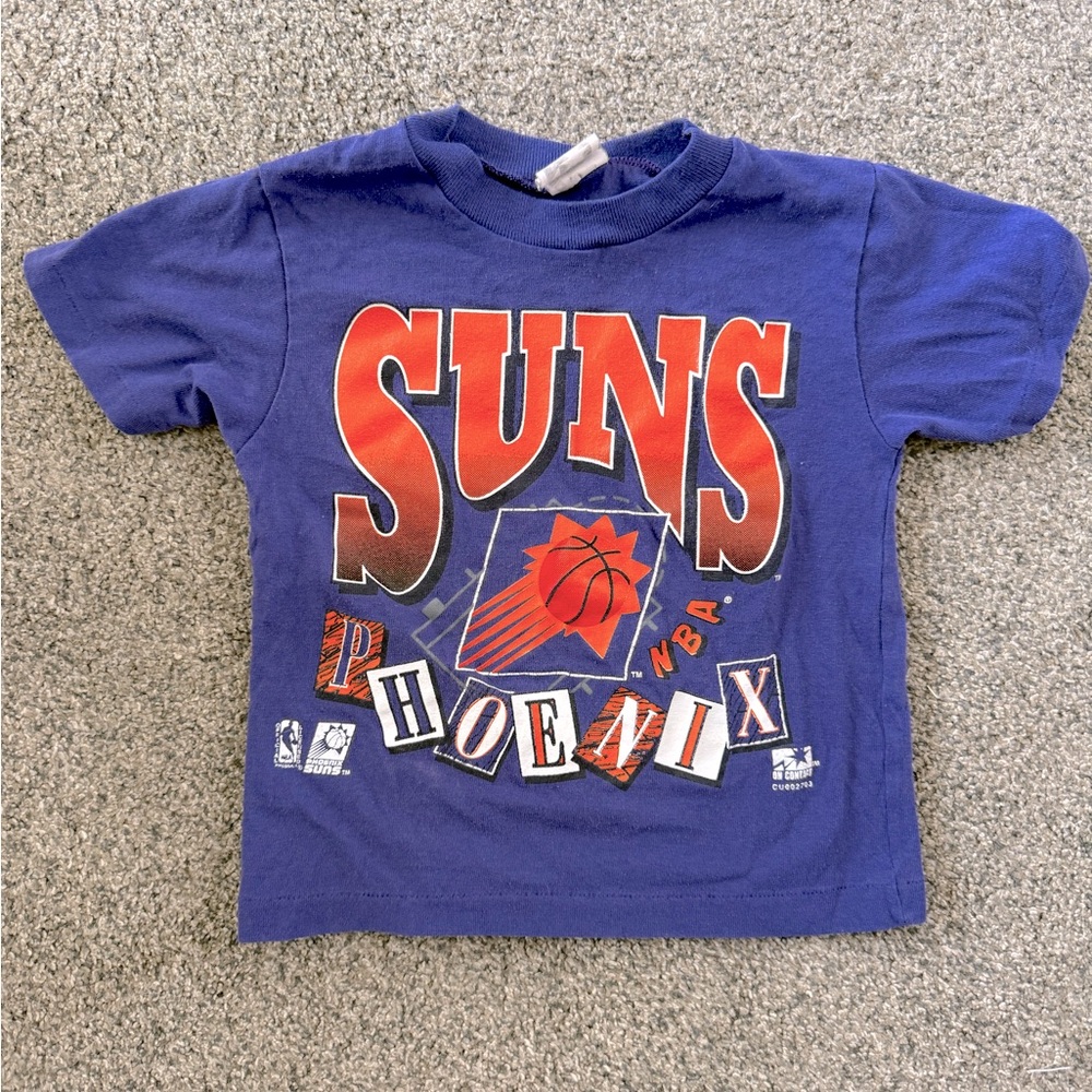 Vintage Phoenix Suns single stich kids tshirt on contact